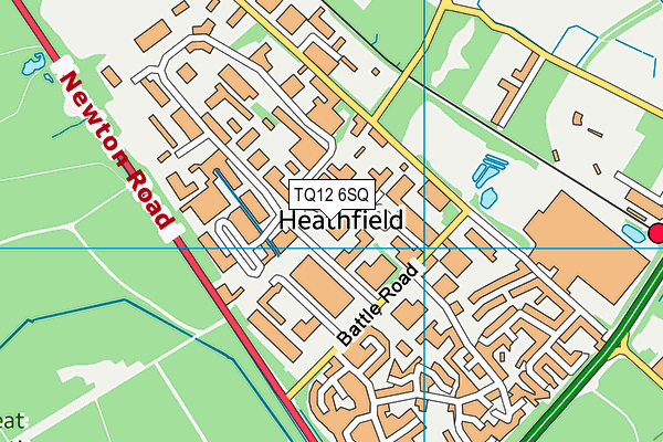 TQ12 6SQ map - OS VectorMap District (Ordnance Survey)
