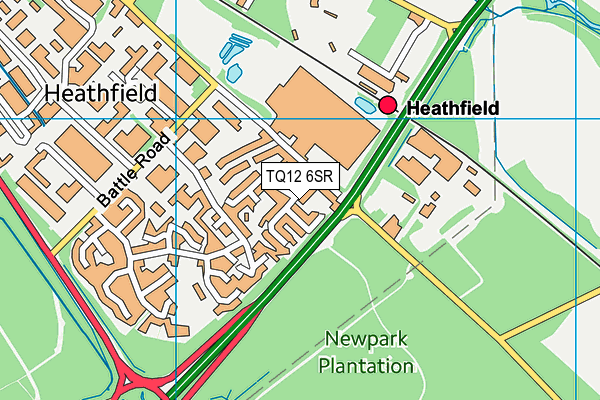 TQ12 6SR map - OS VectorMap District (Ordnance Survey) TQ12 6SR map - OS VectorMap District (Ordnance Survey)