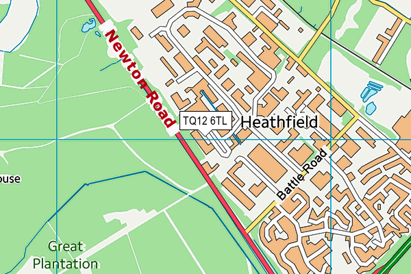 TQ12 6TL map - OS VectorMap District (Ordnance Survey) TQ12 6TL map - OS VectorMap District (Ordnance Survey)