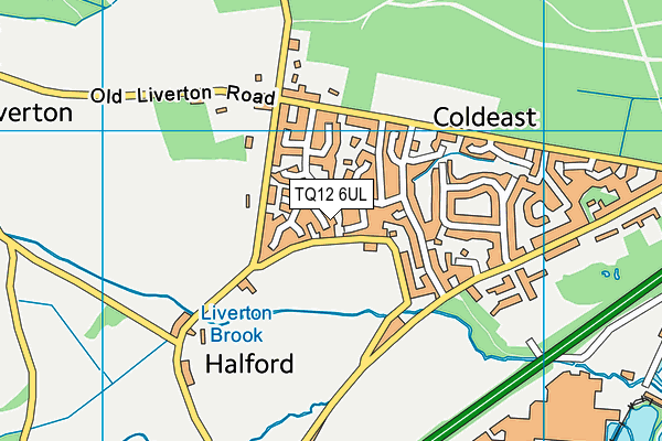 TQ12 6UL map - OS VectorMap District (Ordnance Survey)