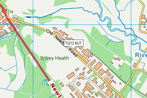 TQ12 6UT map - OS VectorMap District (Ordnance Survey) TQ12 6UT map - OS VectorMap District (Ordnance Survey)