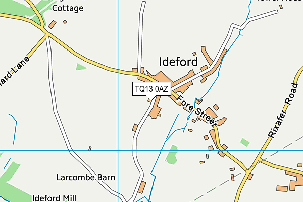 TQ13 0AZ map - OS VectorMap District (Ordnance Survey) TQ13 0AZ map - OS VectorMap District (Ordnance Survey)