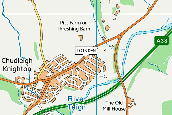 TQ13 0EN map - OS VectorMap District (Ordnance Survey) TQ13 0EN map - OS VectorMap District (Ordnance Survey)