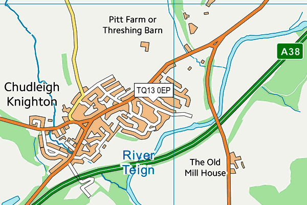 TQ13 0EP map - OS VectorMap District (Ordnance Survey) TQ13 0EP map - OS VectorMap District (Ordnance Survey)