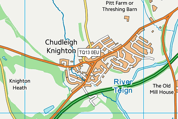 TQ13 0EU map - OS VectorMap District (Ordnance Survey) TQ13 0EU map - OS VectorMap District (Ordnance Survey)