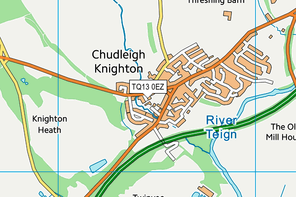 TQ13 0EZ map - OS VectorMap District (Ordnance Survey) TQ13 0EZ map - OS VectorMap District (Ordnance Survey)
