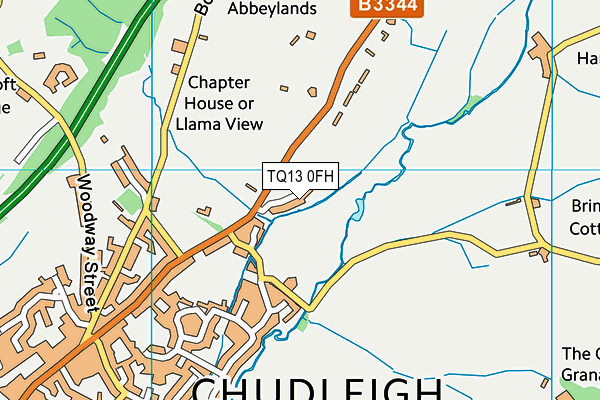 TQ13 0FH map - OS VectorMap District (Ordnance Survey) TQ13 0FH map - OS VectorMap District (Ordnance Survey)