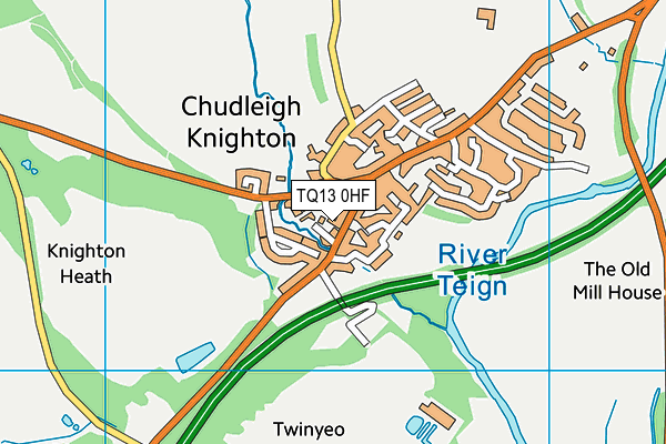 TQ13 0HF map - OS VectorMap District (Ordnance Survey) TQ13 0HF map - OS VectorMap District (Ordnance Survey)