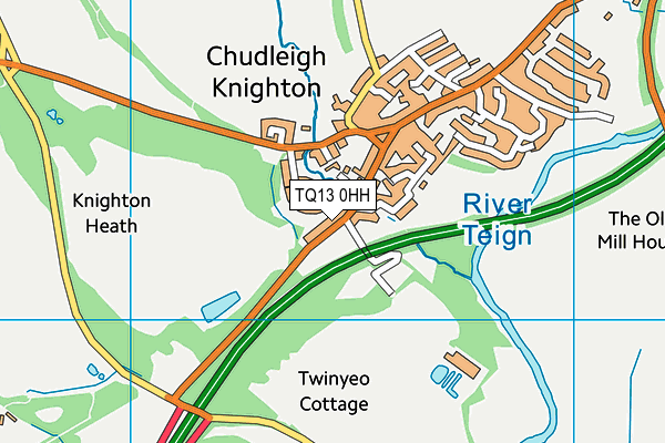 TQ13 0HH map - OS VectorMap District (Ordnance Survey) TQ13 0HH map - OS VectorMap District (Ordnance Survey)