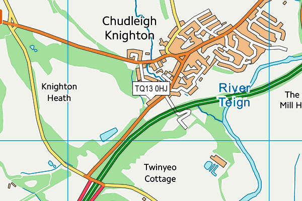 TQ13 0HJ map - OS VectorMap District (Ordnance Survey) TQ13 0HJ map - OS VectorMap District (Ordnance Survey)