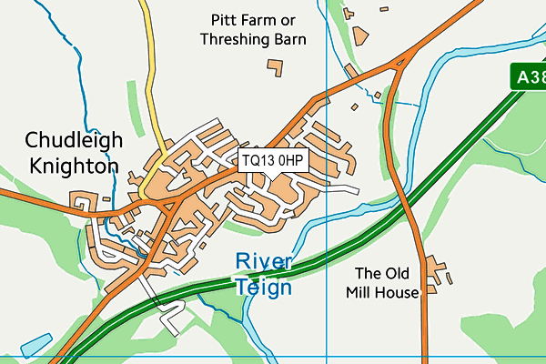 TQ13 0HP map - OS VectorMap District (Ordnance Survey) TQ13 0HP map - OS VectorMap District (Ordnance Survey)