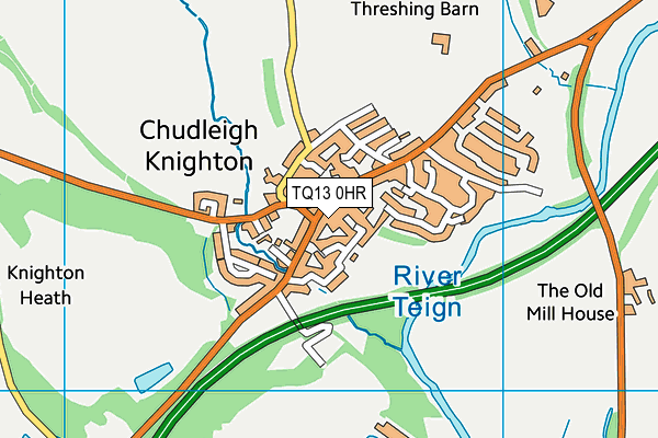 TQ13 0HR map - OS VectorMap District (Ordnance Survey)