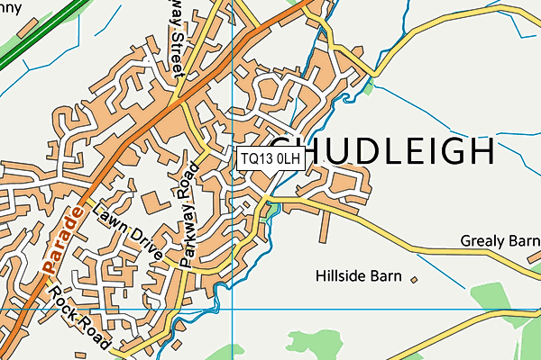 TQ13 0LH map - OS VectorMap District (Ordnance Survey) TQ13 0LH map - OS VectorMap District (Ordnance Survey)