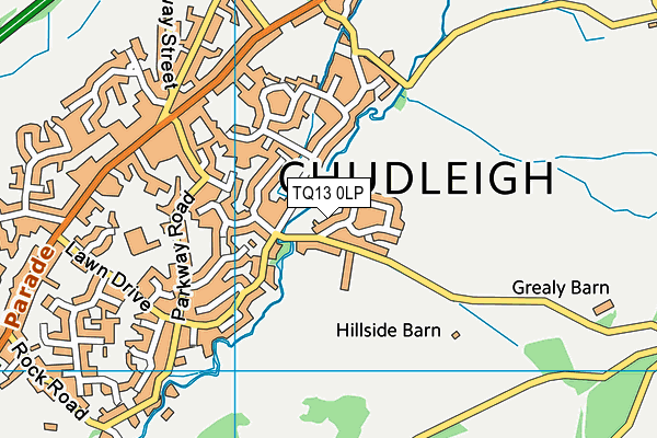 TQ13 0LP map - OS VectorMap District (Ordnance Survey) TQ13 0LP map - OS VectorMap District (Ordnance Survey)