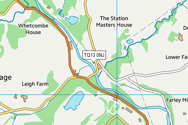 TQ13 0NJ map - OS VectorMap District (Ordnance Survey) TQ13 0NJ map - OS VectorMap District (Ordnance Survey)