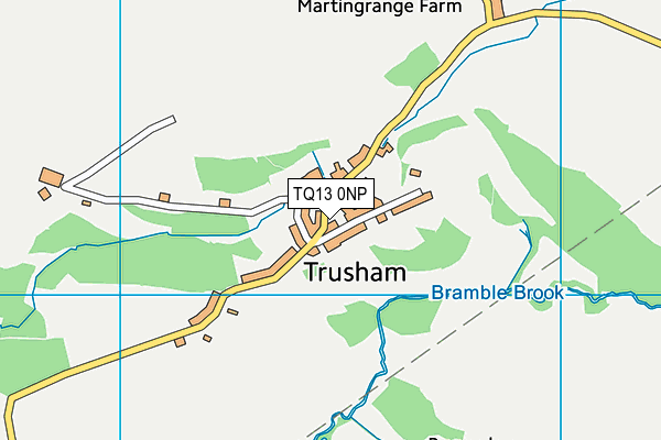 TQ13 0NP map - OS VectorMap District (Ordnance Survey)
