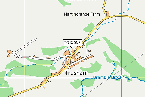 TQ13 0NR map - OS VectorMap District (Ordnance Survey) TQ13 0NR map - OS VectorMap District (Ordnance Survey)