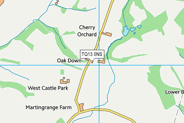 TQ13 0NS map - OS VectorMap District (Ordnance Survey) TQ13 0NS map - OS VectorMap District (Ordnance Survey)