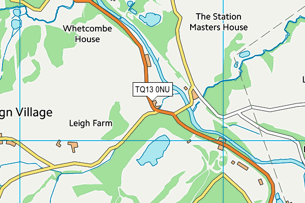 TQ13 0NU map - OS VectorMap District (Ordnance Survey) TQ13 0NU map - OS VectorMap District (Ordnance Survey)