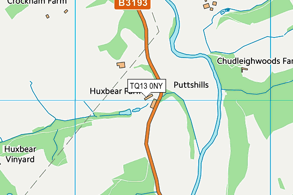 TQ13 0NY map - OS VectorMap District (Ordnance Survey) TQ13 0NY map - OS VectorMap District (Ordnance Survey)