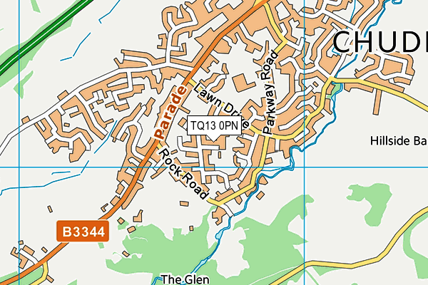 TQ13 0PN map - OS VectorMap District (Ordnance Survey) TQ13 0PN map - OS VectorMap District (Ordnance Survey)