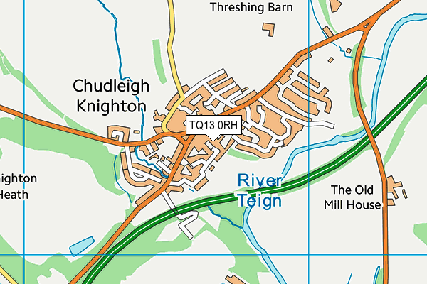 TQ13 0RH map - OS VectorMap District (Ordnance Survey)
