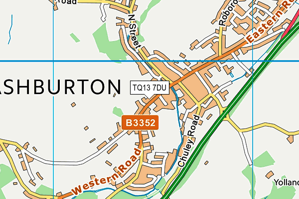 TQ13 7DU map - OS VectorMap District (Ordnance Survey) TQ13 7DU map - OS VectorMap District (Ordnance Survey)