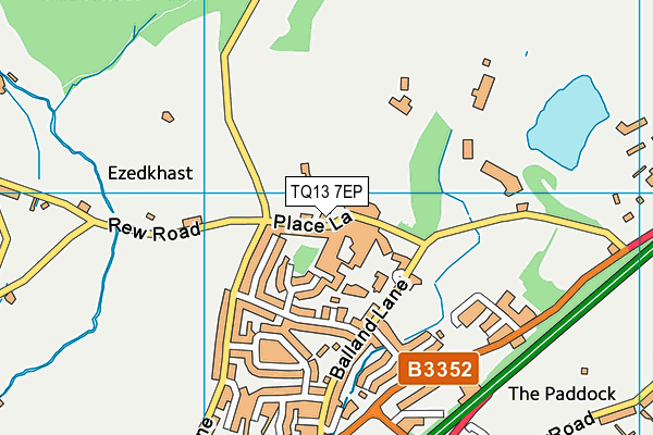 TQ13 7EP map - OS VectorMap District (Ordnance Survey) TQ13 7EP map - OS VectorMap District (Ordnance Survey)