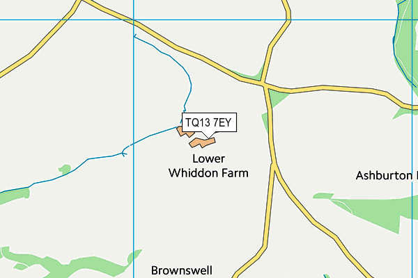 TQ13 7EY map - OS VectorMap District (Ordnance Survey) TQ13 7EY map - OS VectorMap District (Ordnance Survey)