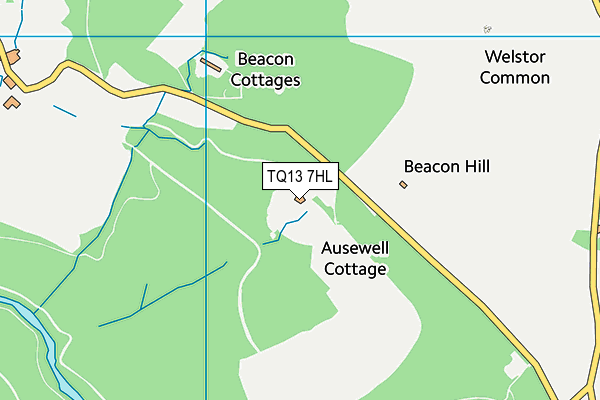 TQ13 7HL map - OS VectorMap District (Ordnance Survey) TQ13 7HL map - OS VectorMap District (Ordnance Survey)