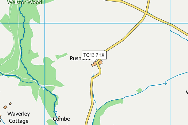 TQ13 7HX map - OS VectorMap District (Ordnance Survey) TQ13 7HX map - OS VectorMap District (Ordnance Survey)