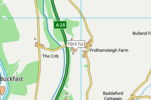 TQ13 7JJ map - OS VectorMap District (Ordnance Survey) TQ13 7JJ map - OS VectorMap District (Ordnance Survey)
