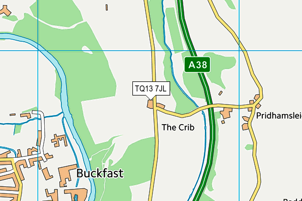 TQ13 7JL map - OS VectorMap District (Ordnance Survey) TQ13 7JL map - OS VectorMap District (Ordnance Survey)