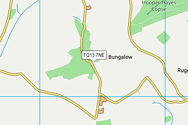 TQ13 7NE map - OS VectorMap District (Ordnance Survey) TQ13 7NE map - OS VectorMap District (Ordnance Survey)