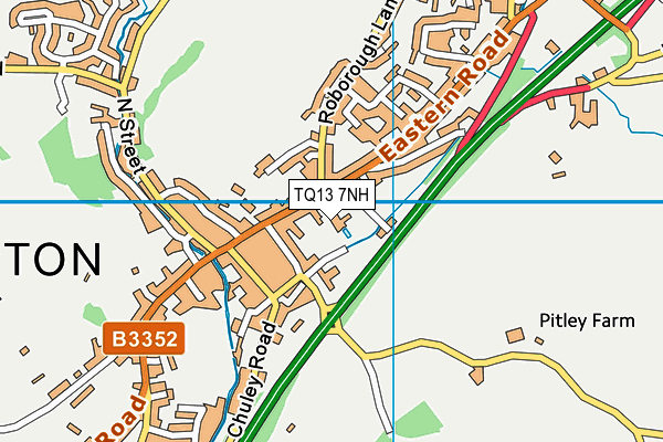 TQ13 7NH map - OS VectorMap District (Ordnance Survey) TQ13 7NH map - OS VectorMap District (Ordnance Survey)