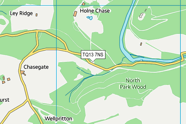 TQ13 7NS map - OS VectorMap District (Ordnance Survey) TQ13 7NS map - OS VectorMap District (Ordnance Survey)