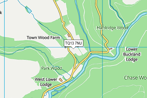 TQ13 7NU map - OS VectorMap District (Ordnance Survey) TQ13 7NU map - OS VectorMap District (Ordnance Survey)