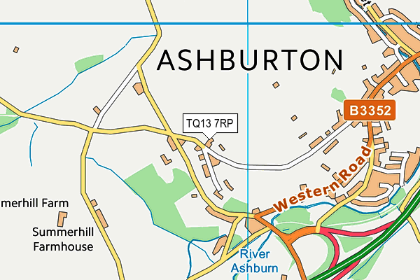TQ13 7RP map - OS VectorMap District (Ordnance Survey) TQ13 7RP map - OS VectorMap District (Ordnance Survey)