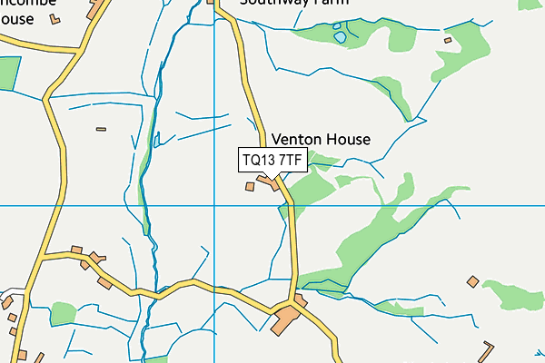 TQ13 7TF map - OS VectorMap District (Ordnance Survey) TQ13 7TF map - OS VectorMap District (Ordnance Survey)