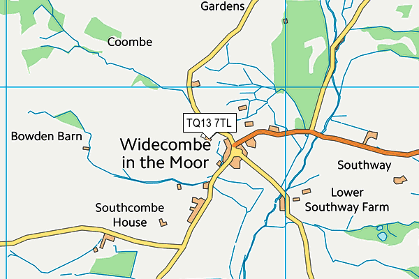 TQ13 7TL map - OS VectorMap District (Ordnance Survey) TQ13 7TL map - OS VectorMap District (Ordnance Survey)