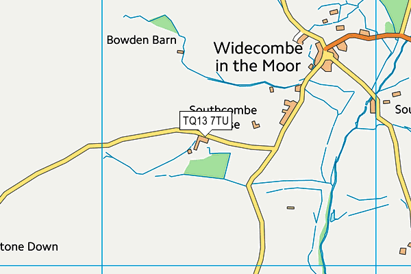 TQ13 7TU map - OS VectorMap District (Ordnance Survey) TQ13 7TU map - OS VectorMap District (Ordnance Survey)