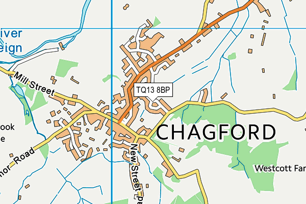 TQ13 8BP map - OS VectorMap District (Ordnance Survey) TQ13 8BP map - OS VectorMap District (Ordnance Survey)