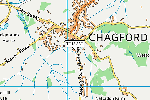 TQ13 8BQ map - OS VectorMap District (Ordnance Survey) TQ13 8BQ map - OS VectorMap District (Ordnance Survey)