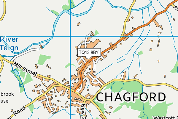 TQ13 8BY map - OS VectorMap District (Ordnance Survey) TQ13 8BY map - OS VectorMap District (Ordnance Survey)