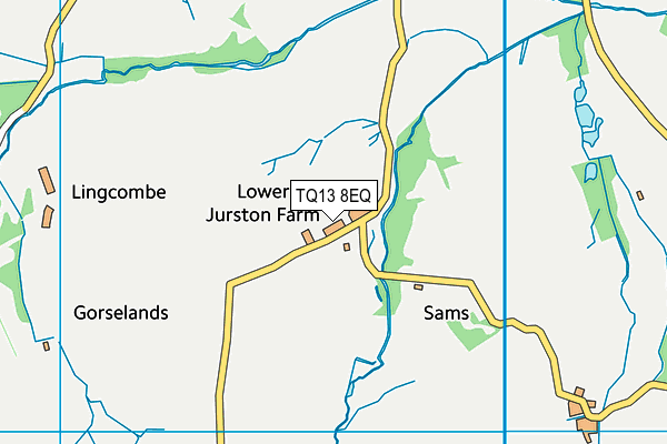 TQ13 8EQ map - OS VectorMap District (Ordnance Survey) TQ13 8EQ map - OS VectorMap District (Ordnance Survey)