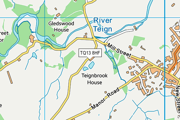 TQ13 8HF map - OS VectorMap District (Ordnance Survey) TQ13 8HF map - OS VectorMap District (Ordnance Survey)