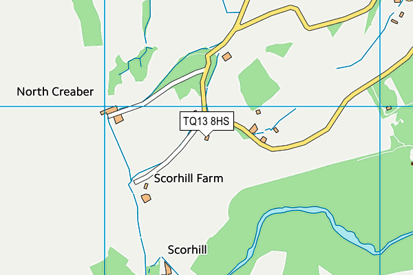 TQ13 8HS map - OS VectorMap District (Ordnance Survey) TQ13 8HS map - OS VectorMap District (Ordnance Survey)
