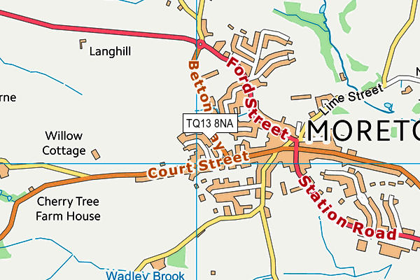 TQ13 8NA map - OS VectorMap District (Ordnance Survey) TQ13 8NA map - OS VectorMap District (Ordnance Survey)