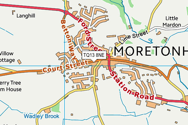 TQ13 8NE map - OS VectorMap District (Ordnance Survey) TQ13 8NE map - OS VectorMap District (Ordnance Survey)