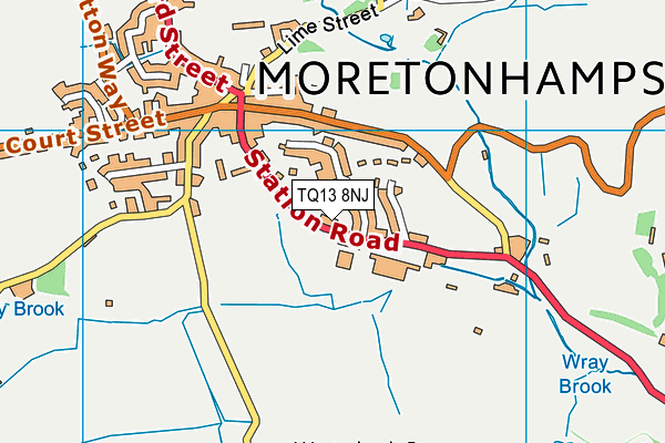 TQ13 8NJ map - OS VectorMap District (Ordnance Survey) TQ13 8NJ map - OS VectorMap District (Ordnance Survey)
